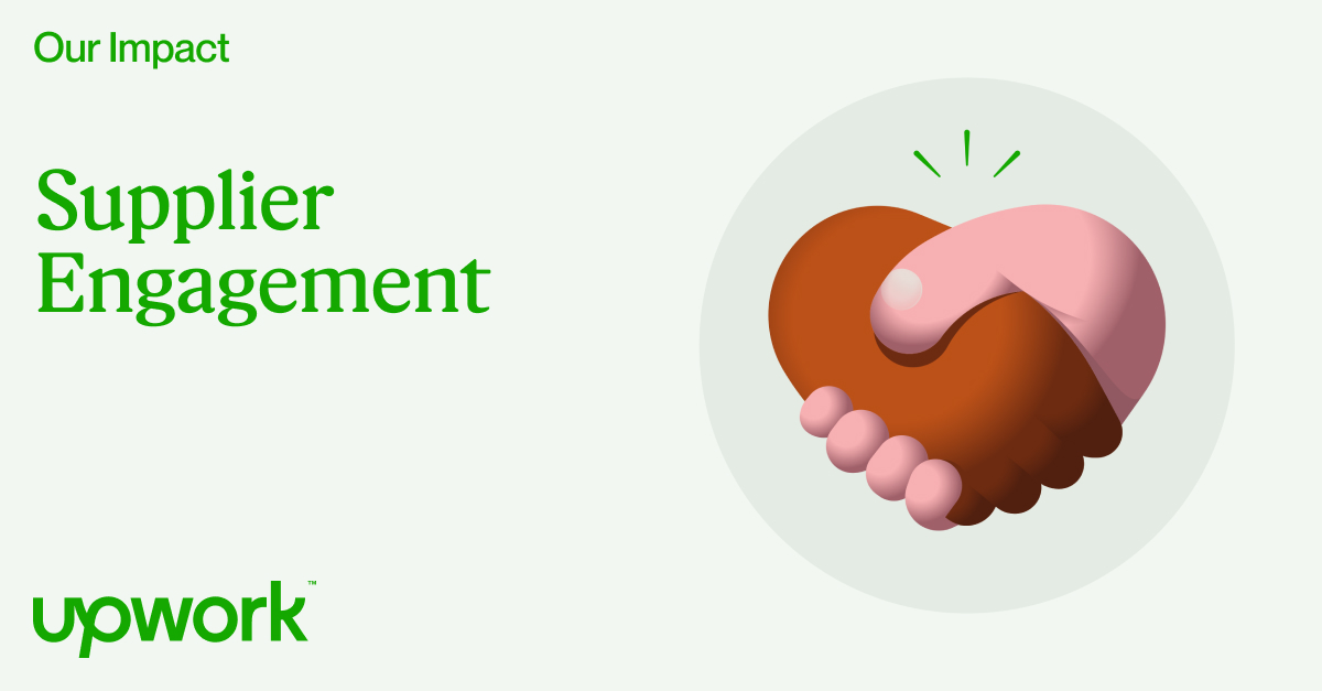 Supplier Engagement ESG Impact Upwork